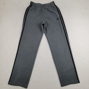 Adidas Pants Mens Small Gray Black Three Stripe Athletic Sweatpants CD8864 Logo